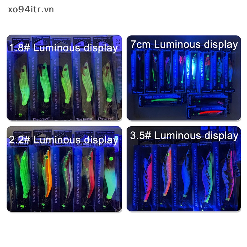 Mồi Câu Cá Giả Hình Con Mực Kèm Móc Hình Con Tôm Độc Đáo