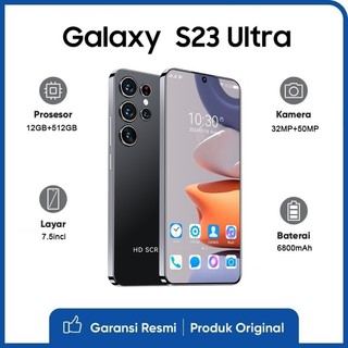 Điện thoại di động mới S23 Ultra 5G 7,5 inch 12GB + 512GB 6800mah thẻ SIM kép chế độ kép 5G WiFi
