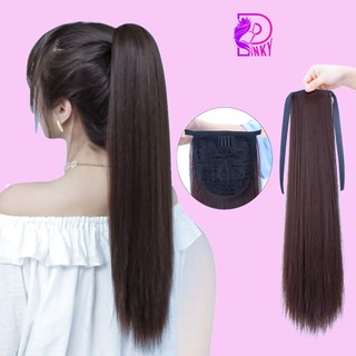 Tóc giả cột thẳng đuôi ngựa, Tóc buộc đuôi ngựa dài 50cm cực xinh
