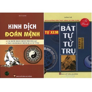Sách - Combo 2 cuốn Kinh dịch đoán mệnh+ Tự xem bát tự tứ trụ