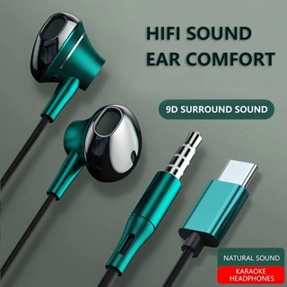 Tai Nghe Nhét Tai Type-C Có Dây Cho Xiaomi / Huawei / IPhone / Karaoke