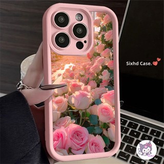 Ốp Lưng OPPO A38 A57 A17 A16 A7 A15 A78 A58 A18 A98 A5s A3s A95 A77 A77s A74 A5 A9 2020 A17K A16s A15s A12e A11K Sixhd Ốp Điện Thoại Silicon Mềm Chống Sốc In Hình Hoa Hồng Cho