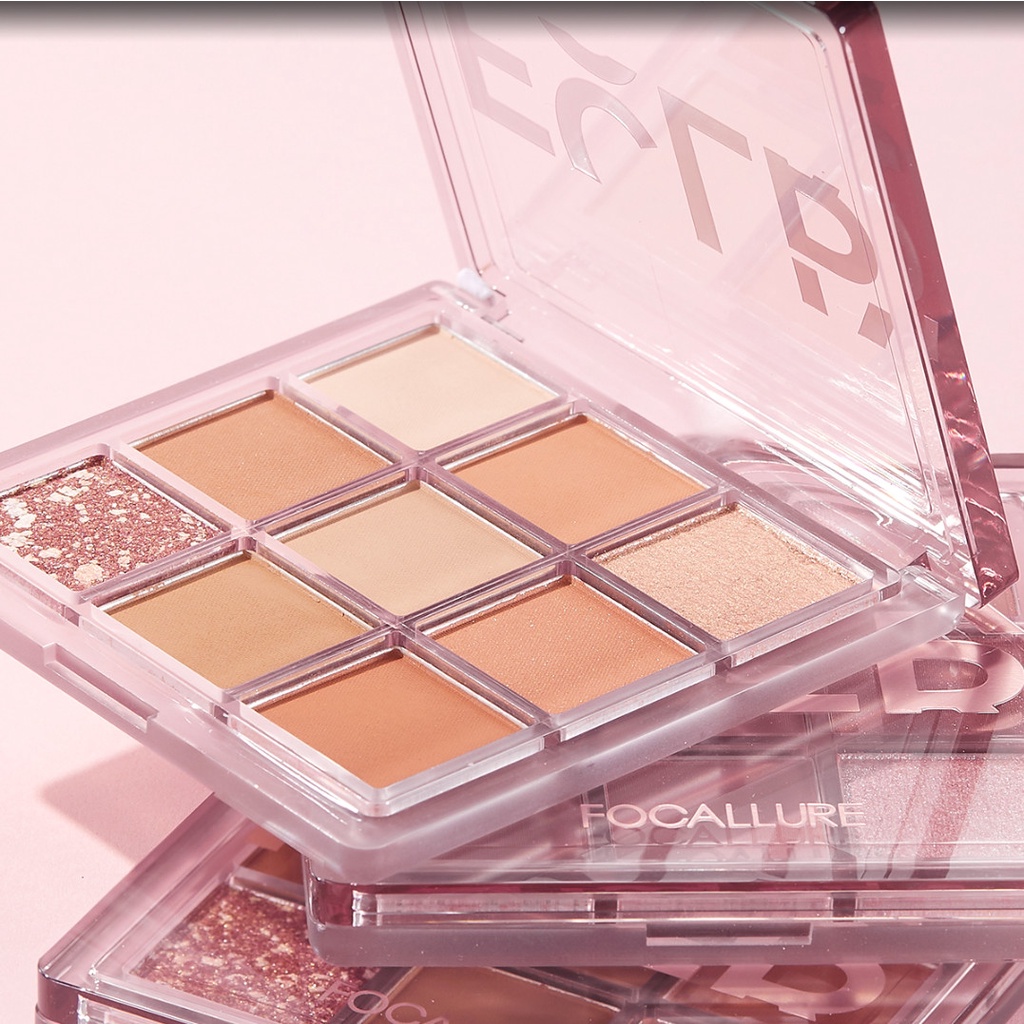 Ảnh 3 của Bảng phấn mắt 9 ô FOCALLURE Soft Glam sắc tố cao, mềm mịn, lấp lánh, không phai màu FA-E01