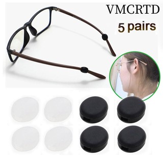 VMCRTD 5 cặp móc tai hình tròn bằng silicon mềm chống trượt cố định mắt kính