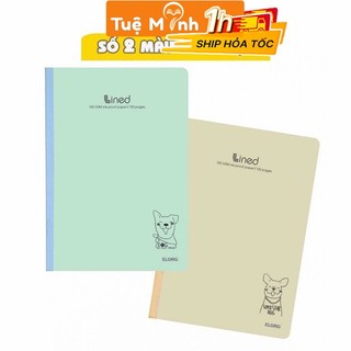 Vở kẻ ngang Klong 120 trang B5 Ms 841 [Chọn màu] may dán gáy VPPTUEMINH, sổ viết bìa màu dễ thương