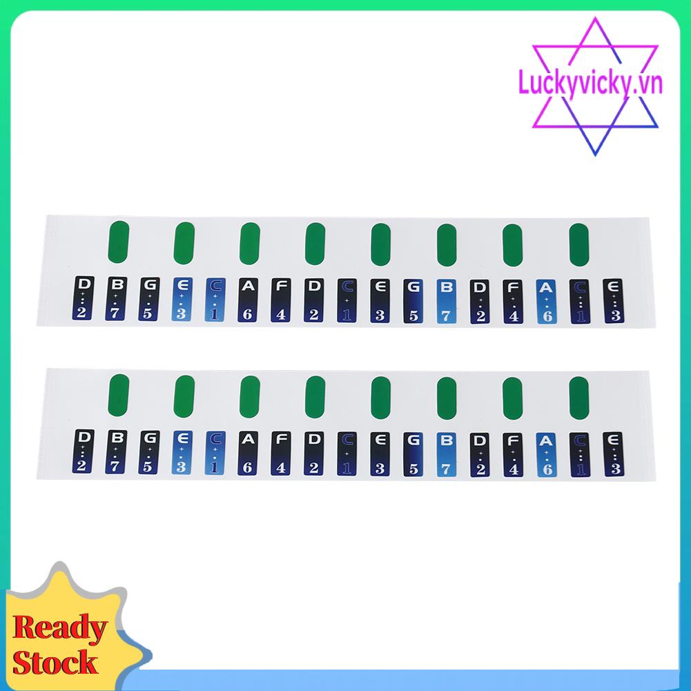 Bộ 2 Miếng Dán Ghi Chú Hình Đàn piano kalimba