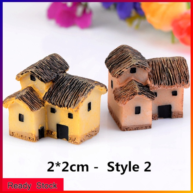 Lk Mô Hình Ngôi Nhà Nhỏ Phong Cách zakka Sáng Tạo Bằng Nhựa resin Thủ Công Trang Trí Tiểu Cảnh