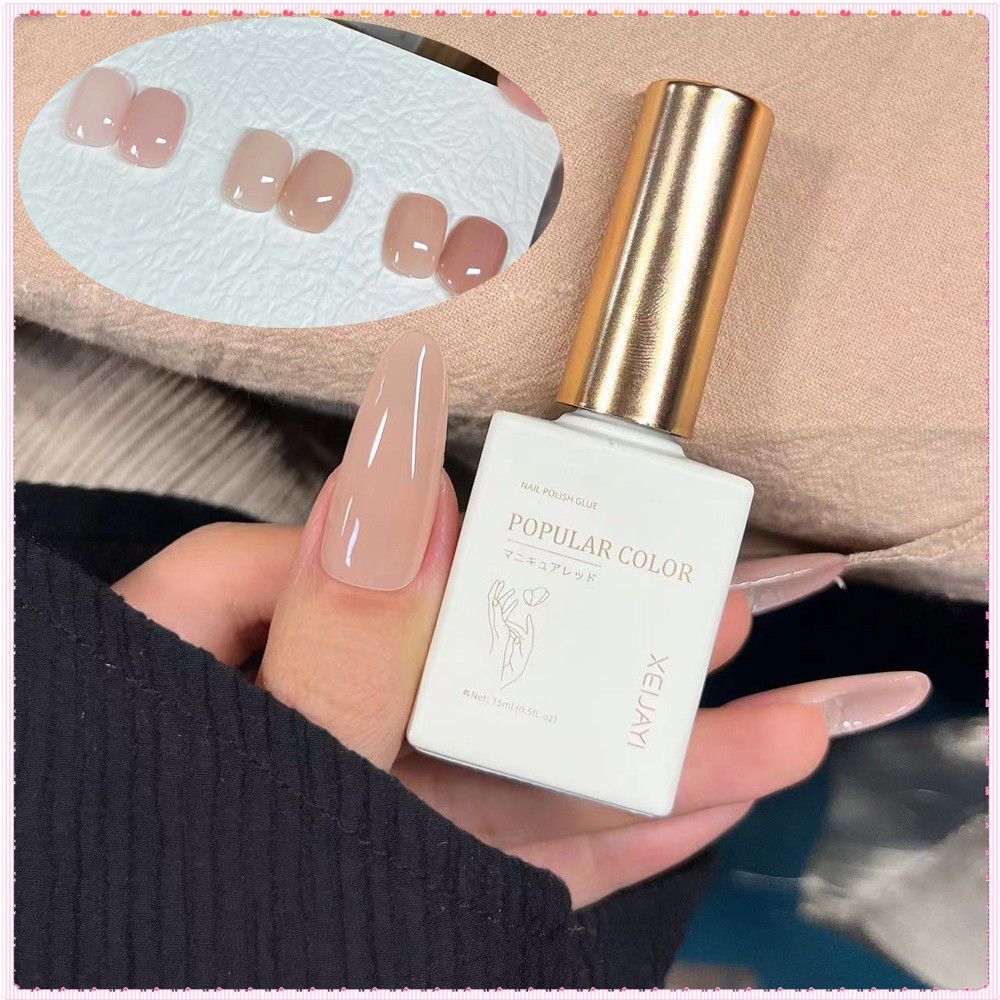 Xeijayi 3 Chai/1 Bộ Gel Sơn Móng Tay Màu Cơ Bản Bộ Màu Khỏa Thân Đá Trong Suốt Trị Liệu Bằng Ánh Sáng Keo Mùa Hè Thu Móng Tay Nghệ Thuật Cho Tiệm Làm Móng 12Ml TOGO