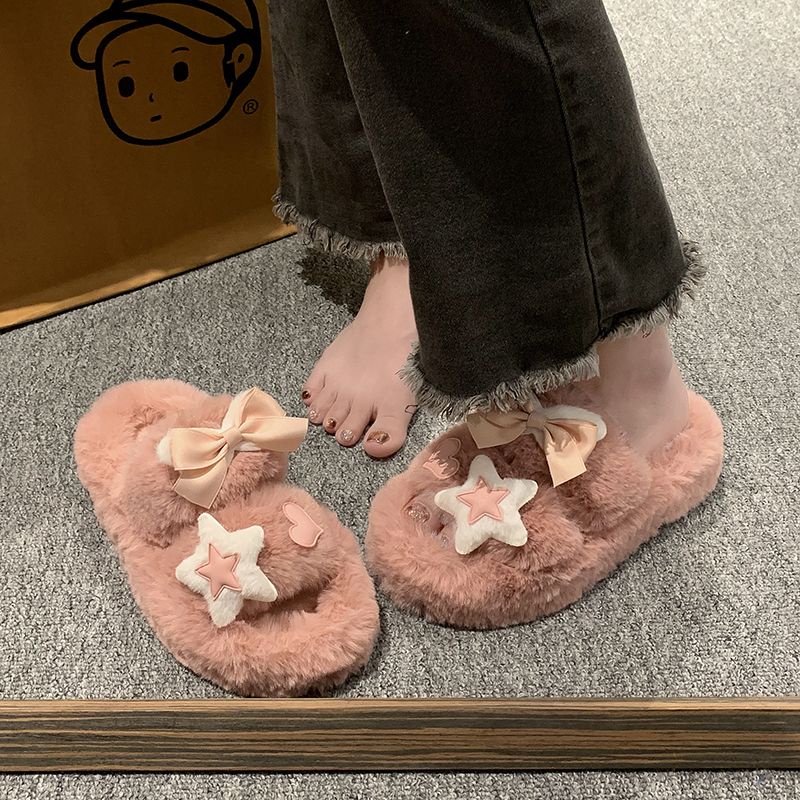 HHH   Dép Lông Đế Dày đi mùa đông Dép xỏ ngón đi bánh mì Thoải Mái Xinh Xắn  Thời trang Phong cách Thời trang Phong cách B92H0JQ 37Z230910