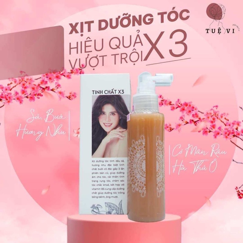 Xịt dưỡng tóc Tuệ Vi tinh chất Sả Bưởi ngừa rụng tóc - kích thích mọc tóc