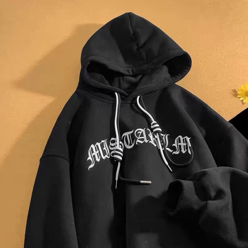 Áo hoodie In Chữ Phong Cách hip hop Đường Phố Hàn Quốc Thời Trang Mùa Đông Dành Cho Nam m-5xl