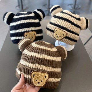 Dễ thương mũ beanie giữ ấm tai gấu đáng yêu cho bé