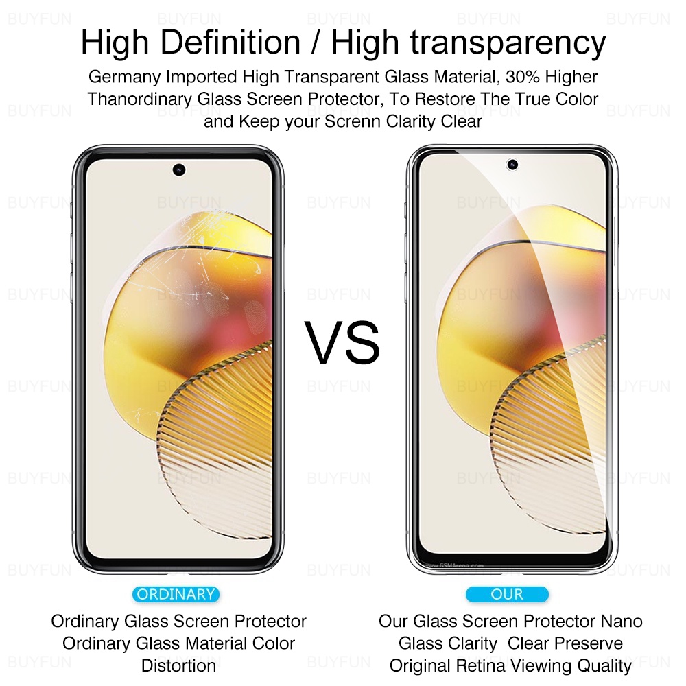 Set 2 Kính Cường Lực Bảo Vệ Màn Hình Điện Thoại motorola moto g73 g72 g82 g62 5g g53 g52 g42