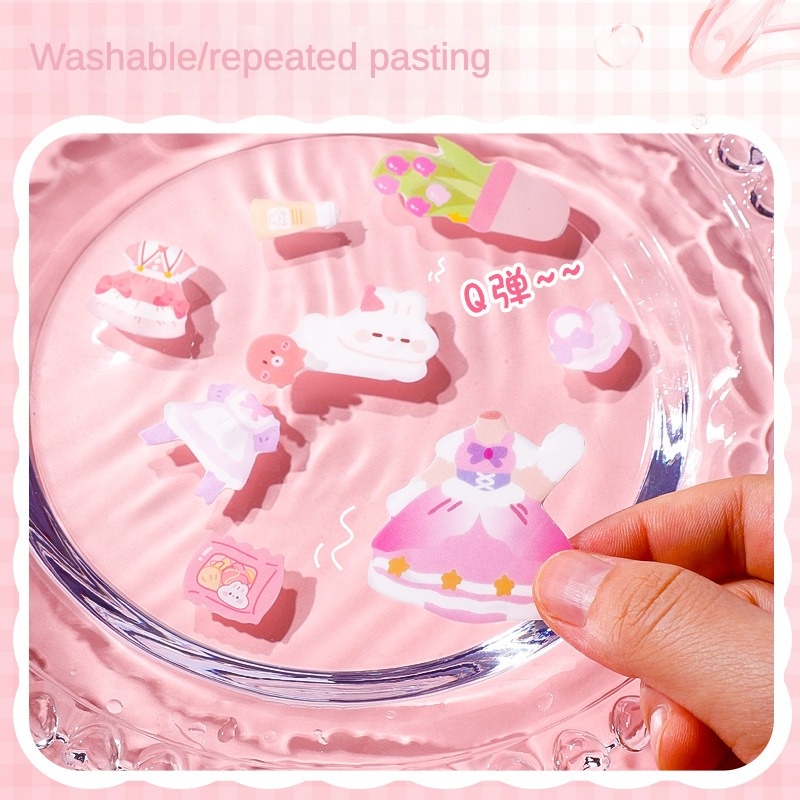 Lahomia sticker Dán Trang Trí Sách Hình Phong Cảnh Có Thể Giặt Được