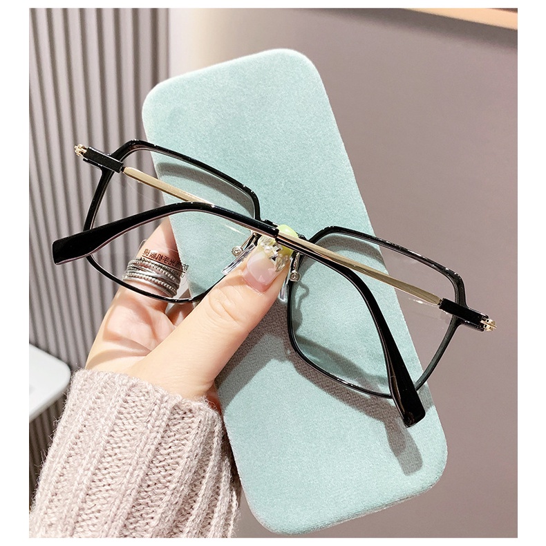 【-0°~-600°Mắt Kính Gọng Lớn Chống Ánh Sáng Xanh Cho Cả Nam Và Nữ