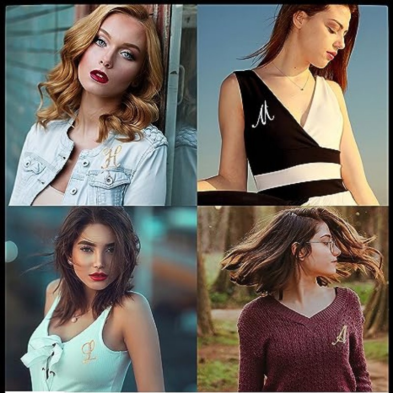 Trâm Cài Áo Hình 26 Chữ Cái Đính Đá Thời Trang Hàn Quốc