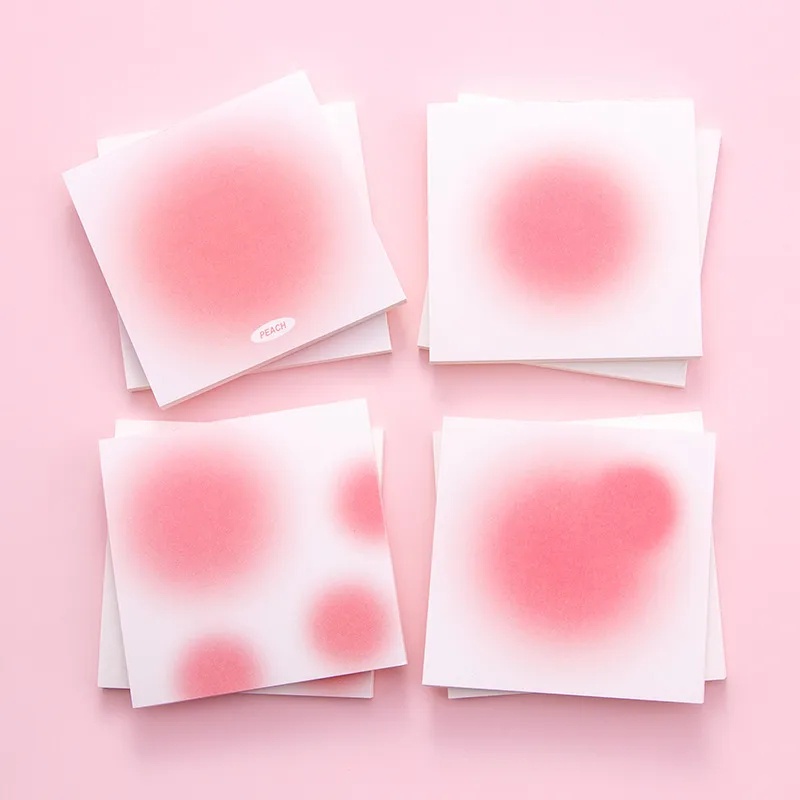 Bộ 20 / 50 / 80 Tờ Giấy Ghi Chú Màu gradient Dễ Thương