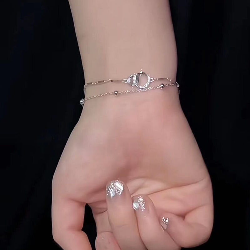 Siêu đẹp đính kim cương vòng đeo tay nữ sinh phong cách vòng đeo tay cá nhân sang trọng tay trang sức