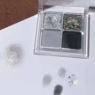 Mới Bảng Phấn Mắt Bốn Màu Trà Sữa Xám Khói xiaohongshu