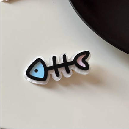 Hoạt Hình Kẹp Tóc Hình Cá Bằng acrylic Cho Bé Gái