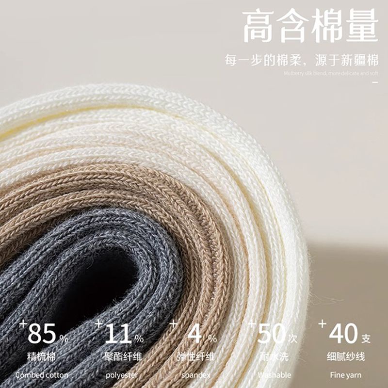 Vớ cotton Mỏng Dài Qua Gối Thoáng Khí Thời Trang Xuân Thu Mới 2023 Cho Nữ