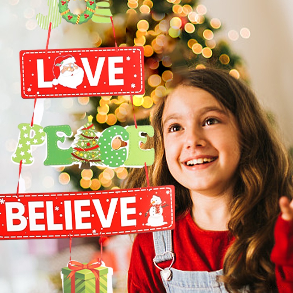 Phụ Kiện Treo Cửa Trang Trí Giáng Sinh / Năm Mới Hình Ông Già Noel / Nai Sừng Tấm / Người Tuyết / Nai Sừng Tấm