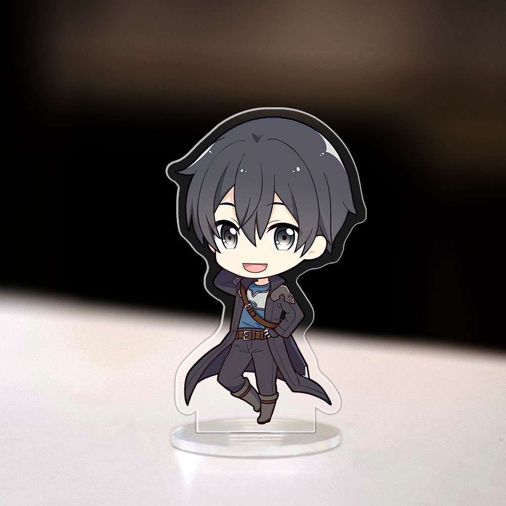 Mô hình đứng Standee Sword Art Online anime manga nhân vật Kirito Yuuki Asuna trang trí decor góc học tập bàn làm việc