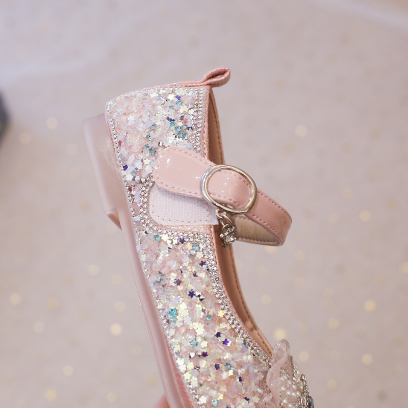 Giày Búp Bê Da Đế Mềm Đính Nơ Xinh Xắn Cho Bé Gái 2-12 Tuổi