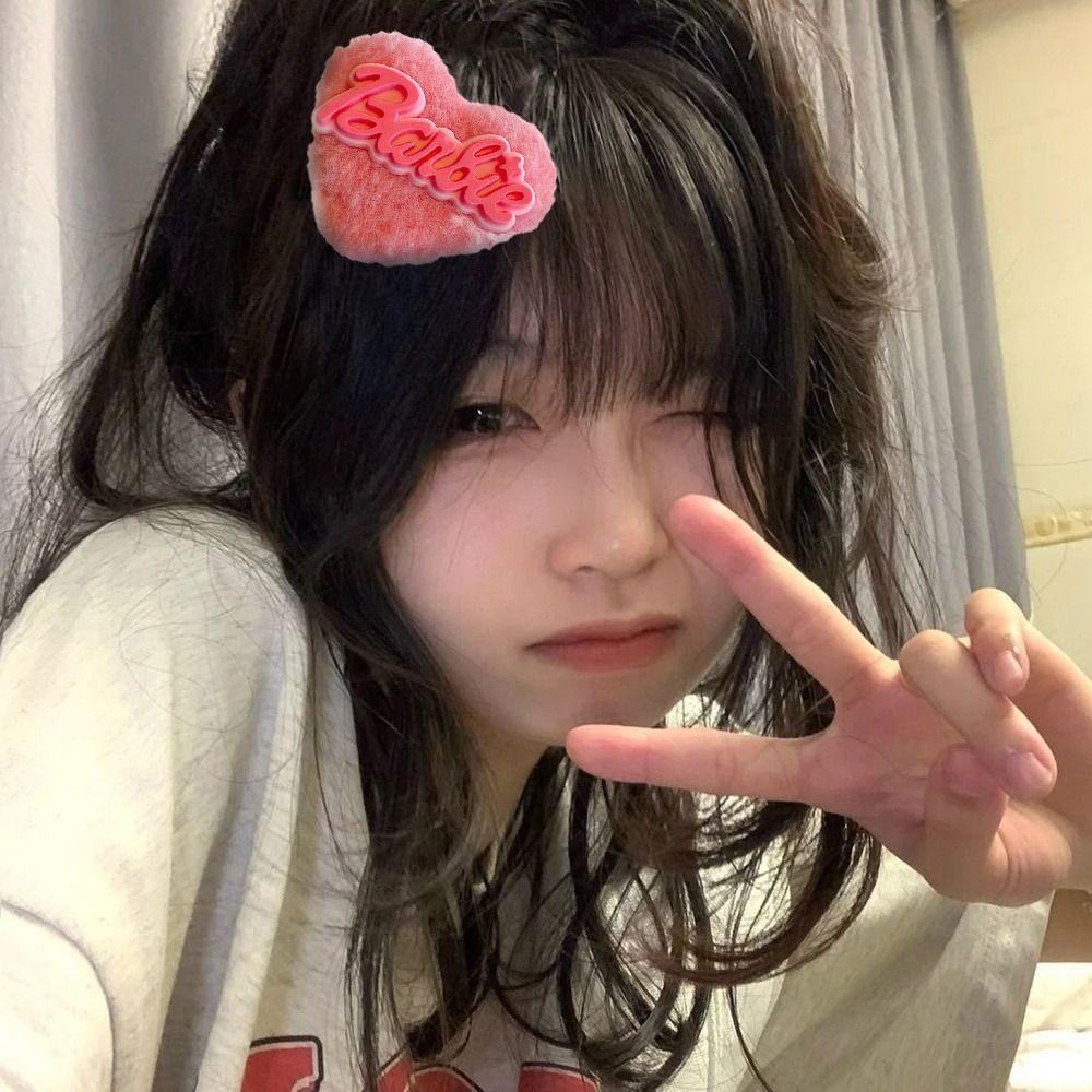 Kẹp Tóc Nơ Hình Ngôi Sao Năm Cánh Bằng Lông Nhung Màu Hồng Kiểu Công Chúa Dễ Thương Xinh Xắn
