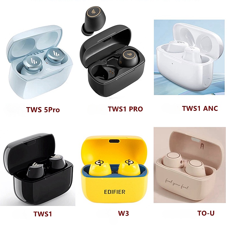 For Edifier TWS1 Pro 2 Case Protective W240TN TWS5 W3 TO-U Silicone Cute Cartoon Covers Bluetooth Earphone Shell Headphone Portable
