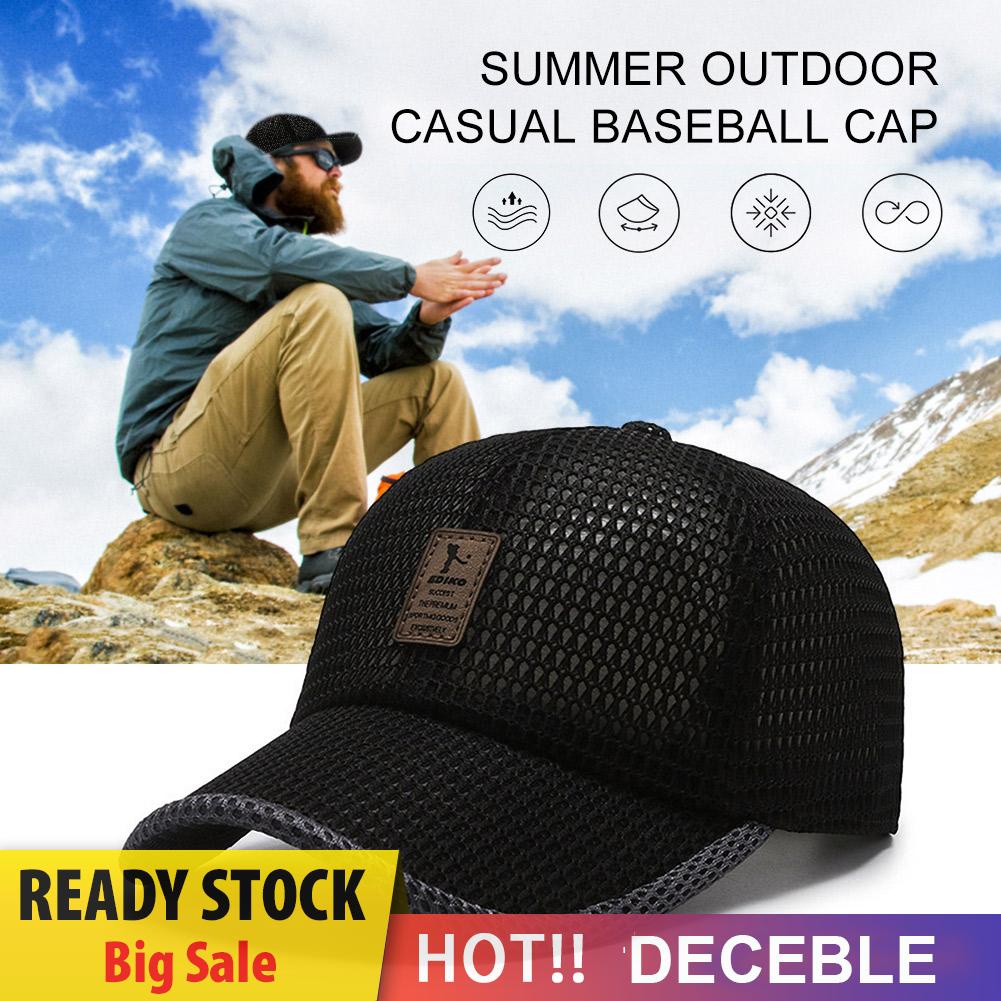 Mũ Lưỡi Trai Phối Lưới Thoáng Khí Thời Trang Mùa Hè Cho Nam Và Nữ