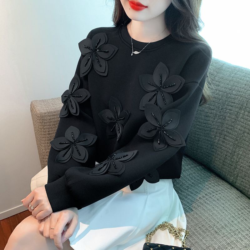 Hàng Mới Về Áo Sweater Tay Dài Dáng Rộng Phong Cách Châu Âu Thời Trang Thu Đông Cho Nữ