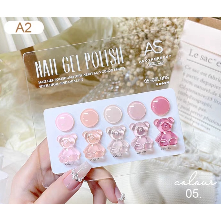 Set Sơn AS 5 Màu A2 Chai Xanh Cao Cấp - manh219