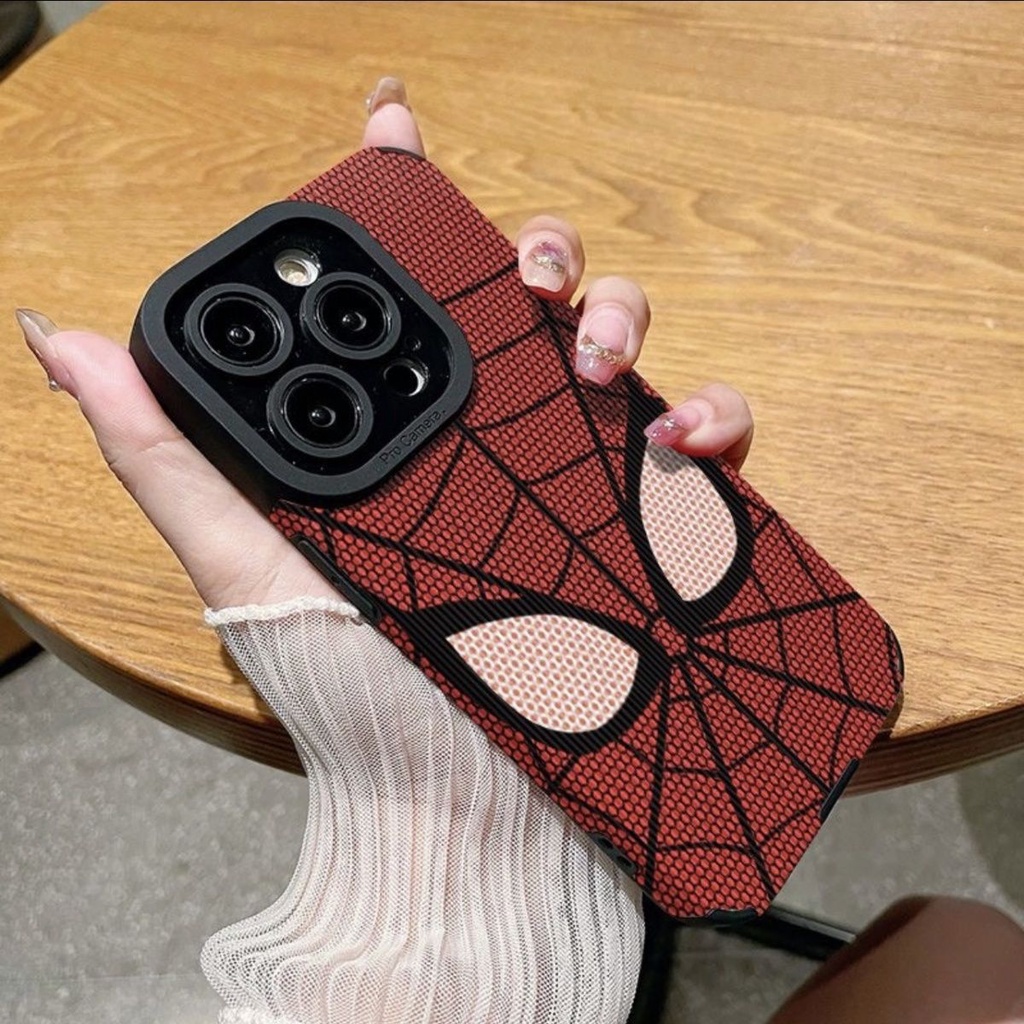 Ốp Điện Thoại Hình Người Nhện Cho Iphone 15pro / 13promax 11 / 12 7 / 8plus xr / x