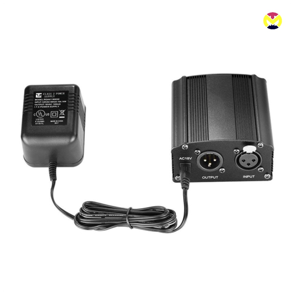 Nguồn cho micro thu âm PHANTOM POWER 48V (Kèm adapter)