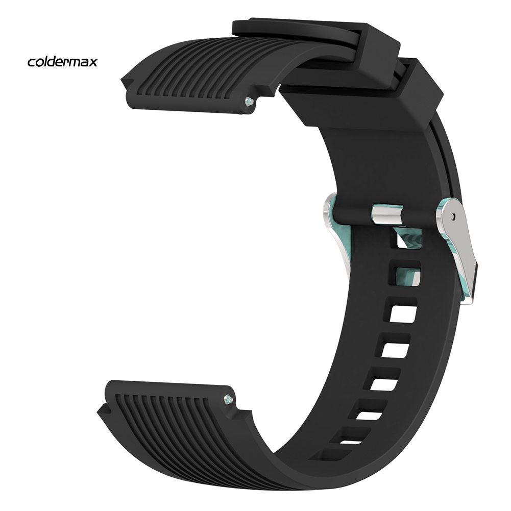 Dây Đeo Bằng silicone Khóa Kim Loại 20mm 22mm Cho Đồng Hồ Thông Minh samsung gear s4 s3 2 s380