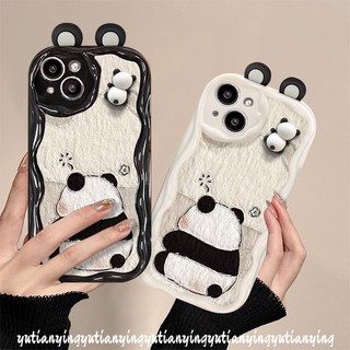 Dễ Thương Ốp Điện Thoại Mềm Chống Sốc Hình Gấu Trúc 3d Cho iphone 11 14 13 12 pro max xr xs x max 7 8 6 6s plus se 2020