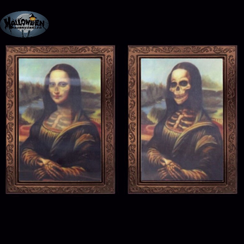 Khung Ảnh 3d Hình Mặt Ma Trang Trí halloween