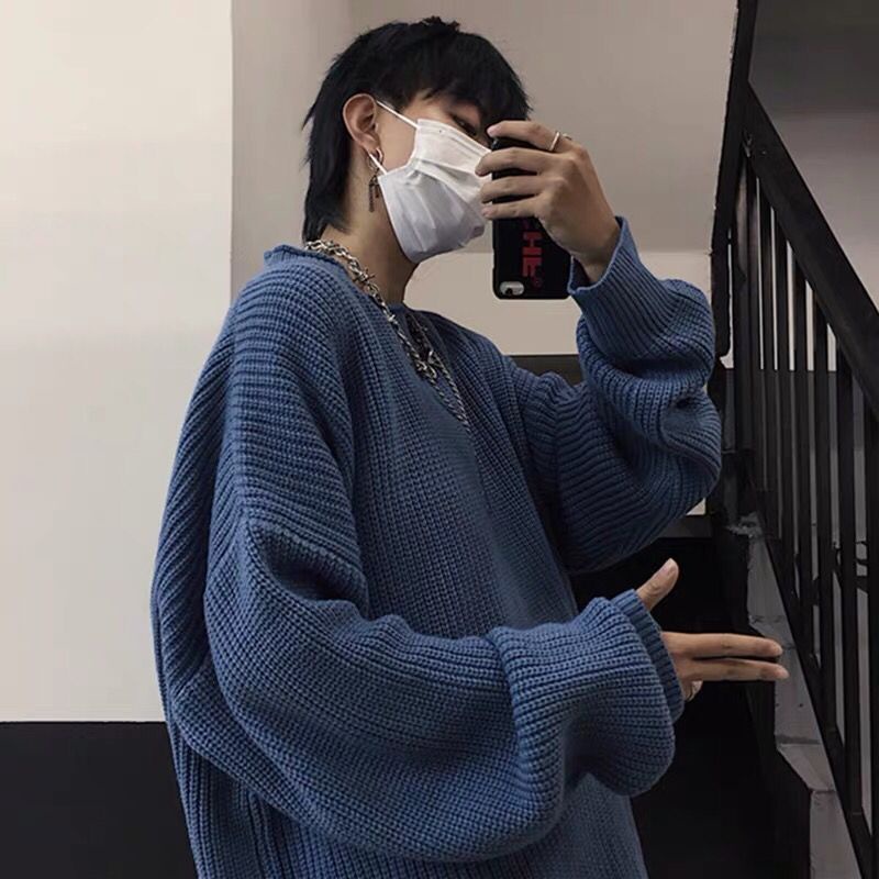 Áo sweater Tay Dài Dáng Rộng Phong Cách Hàn Quốc Thời Trang Thu Đông Mới Cho Cặp Đôi