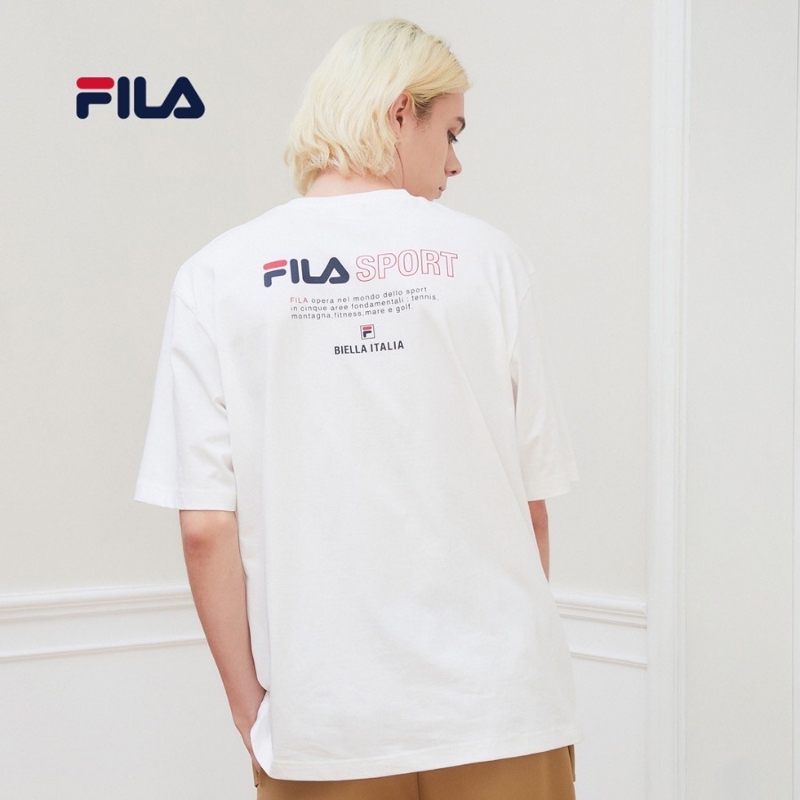 Áo Thun Oversize Tay Ngắn Thời Trang, Áo Phông Nam Nữ Thể Thao Fila Sport Chất Cotton Tháng Mát