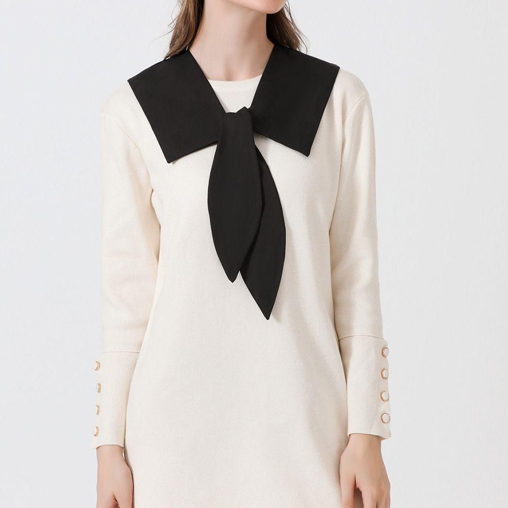 Cổ Áo Sơ Mi Giả Bằng cotton Phong Cách vintage Thời Trang Cho Nữ