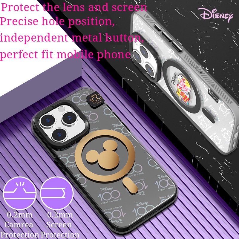 Ốp Điện Thoại Chống Sốc Màu gradient Hình mickey donald Cho iphone 15 pro max / 15 pro / 15 / plus / 15