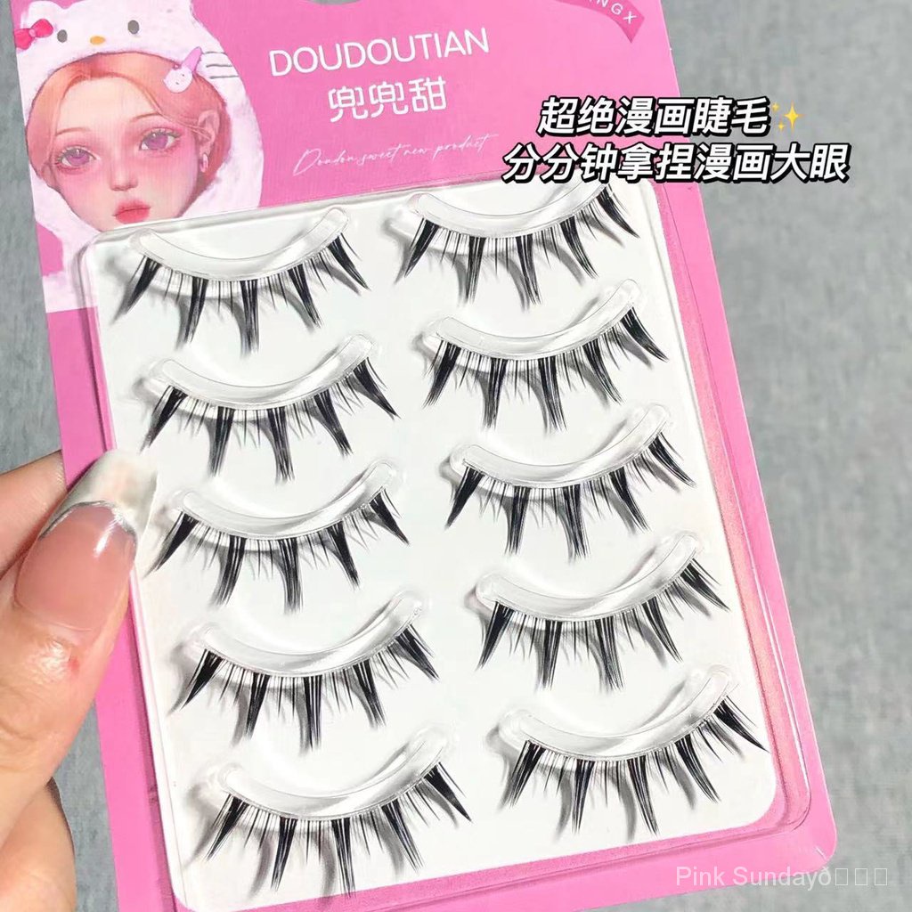 Tàu Tốc Độ Cao!Giao Hàng Miễn Phí!Một Mắt Đơn Khóa ~ Lông Mi Giả Truyện Tranh Búp Bê Truyện Tranh Dày Tự Nhiên Một Mảnh Gương Siêu Dày