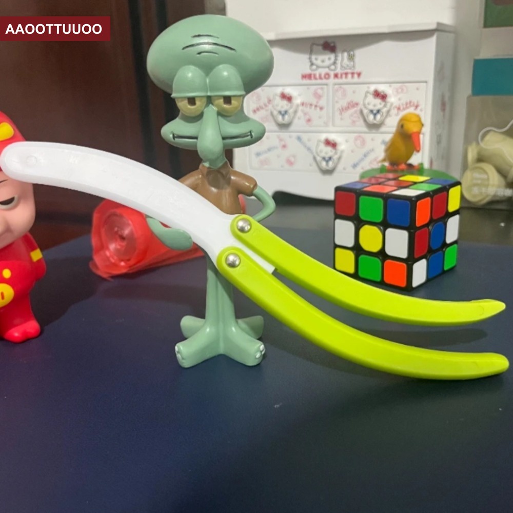 Tiktok Đồ Chơi Bướm 3d Bằng Nhựa Màu Xanh Lá Cây Vui Nhộn Sáng Tạo Làm Quà Tặng Bạn Thân Cho Trẻ Em