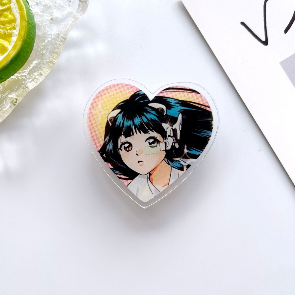 Giá Đỡ Điện Thoại Trong Suốt Hình Hoạt Hình Dễ Thương