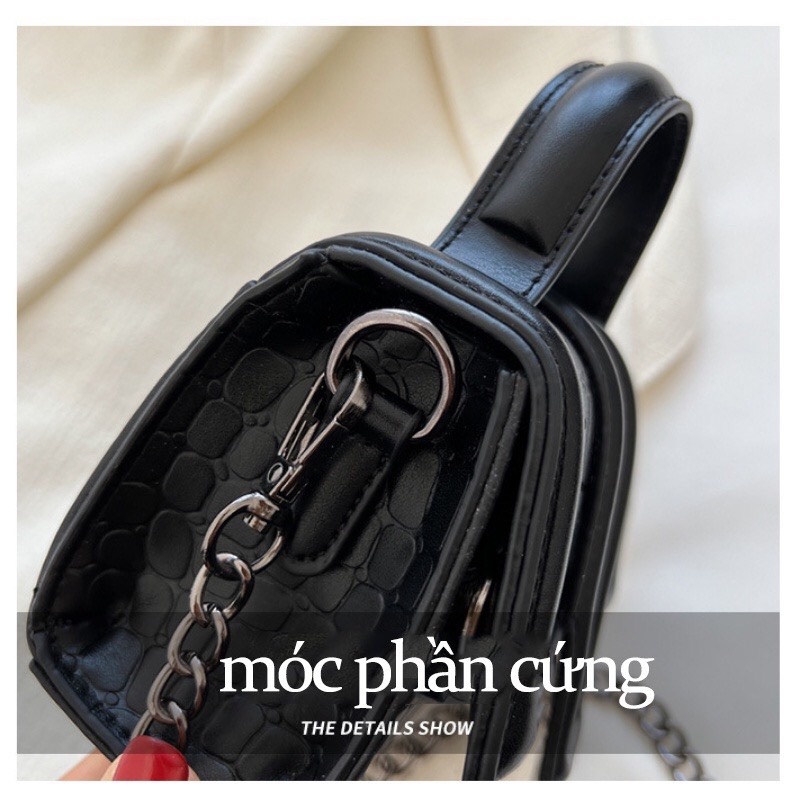 Túi đeo chéo mini da PU phong cách thời trang cho nữ mã T06 TIEMGIAYYEN04