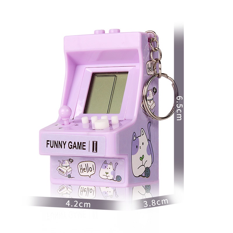 Máy Chơi Game Mini Cầm Tay Có Móc Khóa Cho Bé Máy Chơi Game Xếp Hình Dễ Thương