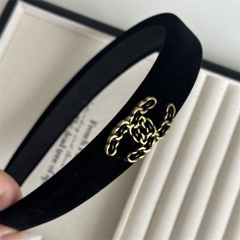 Băng Đô Cài Tóc Nhung Đen Phong Cách Hàn Quốc Thời Trang Thu Đông 2023