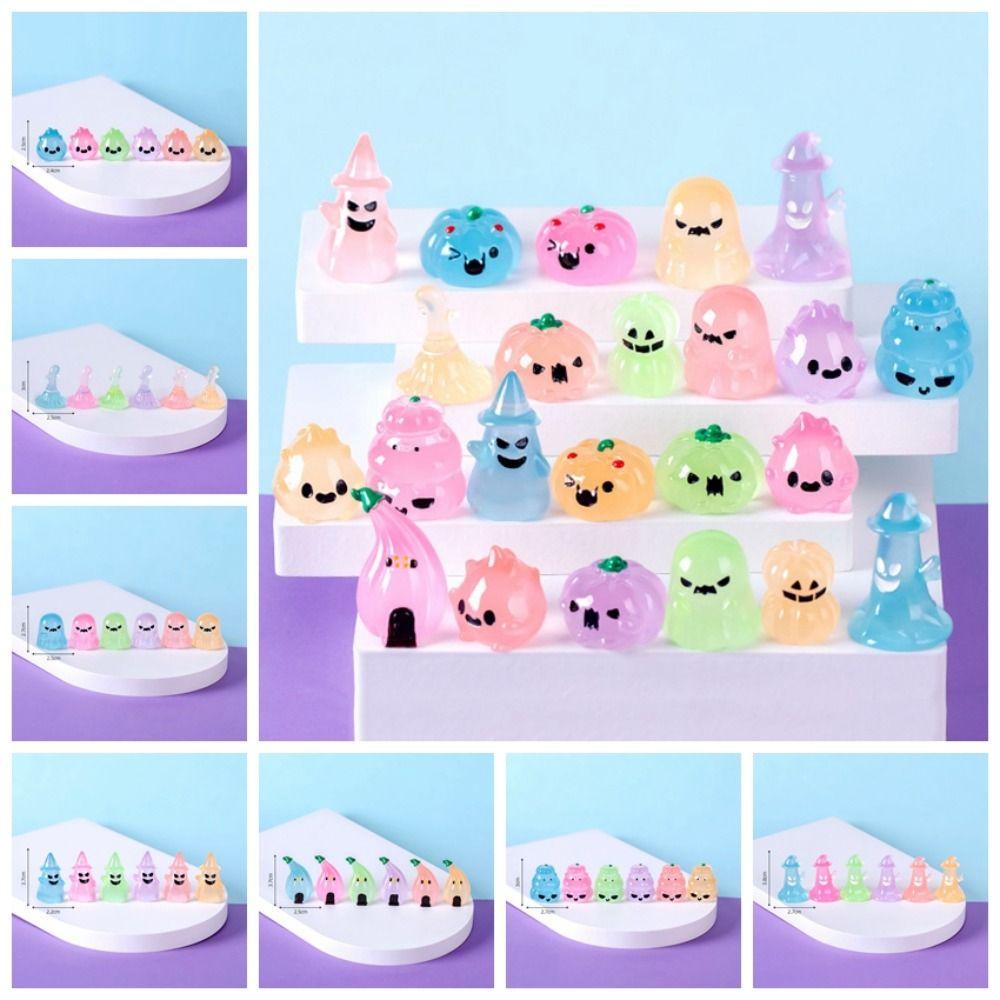 Tượng Ma Bí Ngô Dạ Quang Phát Sáng Bằng Nhựa resin Trang Trí halloween