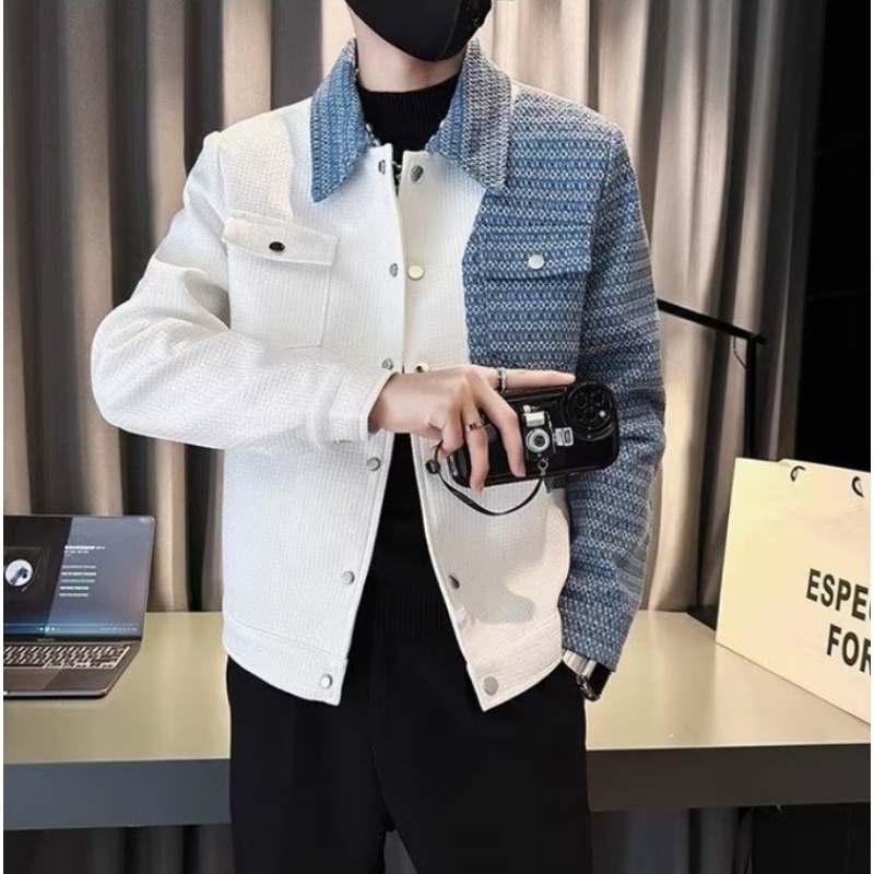 Áo Khoác denim Phong Cách Đường Phố Cao Cấp Thời Trang Xuân Thu Mới Cho Nam